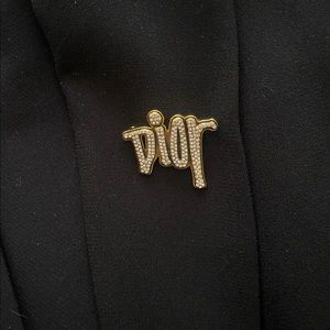 Dior crystal pin